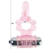 Silikone Ring 10 Rytmer Tunge Med Vibration Rosa