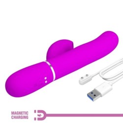 Perlita Vibratorius G Taško 3 In 1 Multifunkcinis Violetinis