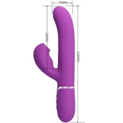 Perlita Multifunktsionaalne Rabbit Vibraator 3 Ühes Lilla