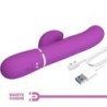 Perlita Vibrators Rabbit Multifunkciju 3-in-1 Violeta