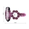 Anneau Silicone 10 Rythmes Langue Avec Vibration Rose