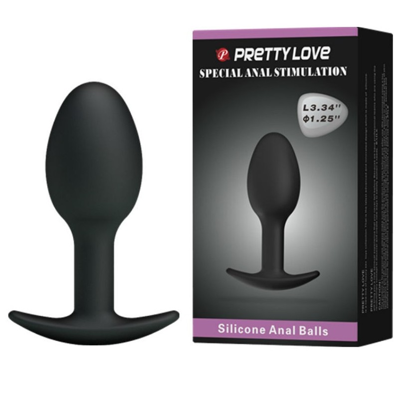 Analni čep Silikon 6.5 Cm Crni Analni čep Silikon 6.5 Cm Crni