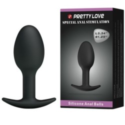 Plug Anal Silicone 6.5 Cm Noir