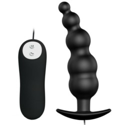 Plug Anal Silicona Estimulacion Extra Y 12 Modos Vibracion Negro