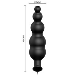 Anal Plug Silikone Ekstra Stimulation Og 12 Vibrationsindstillinger Sort