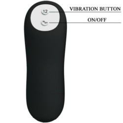 Anal Plug Silikone Ekstra Stimulation Og 12 Vibrationsindstillinger Sort
