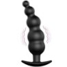 Plug Anal Silicone Stimulation Extra & 12 Modes Vibration Noir