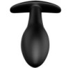 Silicone Anchor Shaped Anal Plug 12 Vibration Modes Black