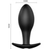 Plug Anal Silicone Forme Ancre 12 Modes Vibration Noir