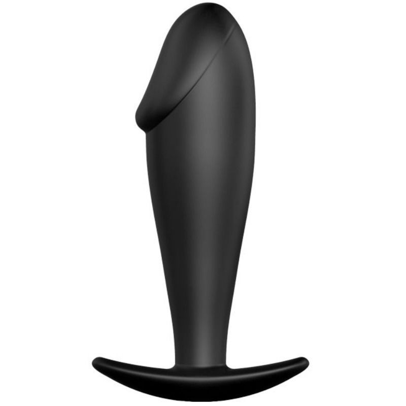 Plug Anal Silicone Forme Pénis Noir Plug Anal Silicone Forme Pénis Noir
