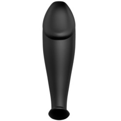 Anal Plug Silikone Penisform Og 12 Vibrationstilstande Sort