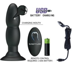 Remote Control Rotating Vibrating Butt Plug