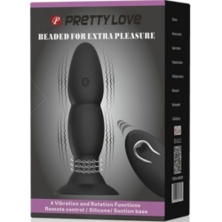 Plug Vibrator cu Vibrații și Rotație cu Telecomandă