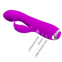 Rachel Vibrator Reîncărcabil Cu Ventuză Violet