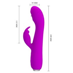 Rachel Vibromasseur Rechargeable Avec Ventouse Violet