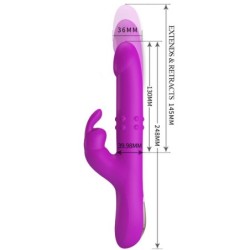 Reese Vibrador Con Rotación Morado
