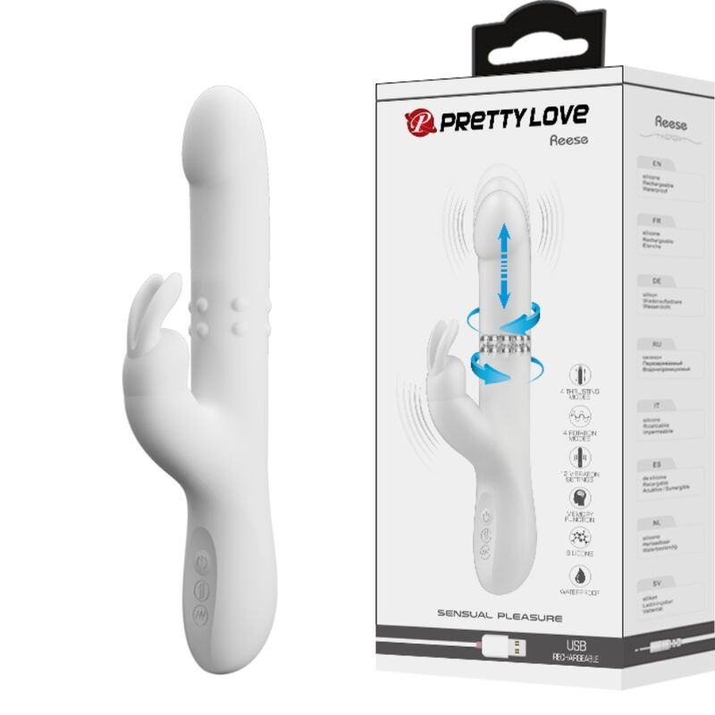 Reese Vibrador Com Rotação Prateado