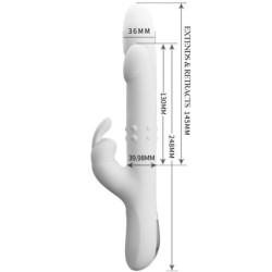 Reese Vibrator Med Rotation Sølv