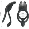 Seth Dobbelt Vibrerende Penisring Rabbit 7 Vibrationer Sort