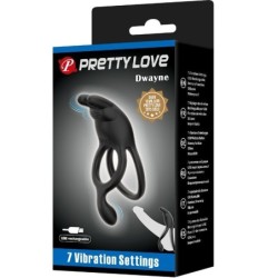 Seth Doppel Vibrations-Rabbitring 7 Vibrationen Schwarz