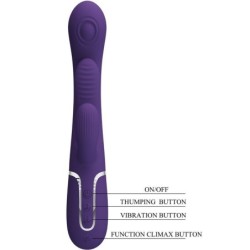 Shania Triple Vibrateur Rabbit Multifonction Violet