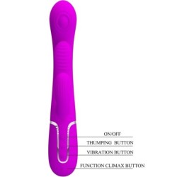 Shania Triple Vibrator Rabbit Multifunkcionalni Ružičasti