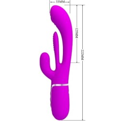 Shania Triple Vibrateur Rabbit Multifonction Rose