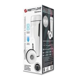 Sienna Miesten Masturbaattori Värinällä, Äänellä ja Imuominaisuudella.