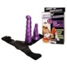 Imbracatura Anale e Vaginale Femminile Viola Punto G 17 Cm