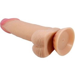 Sliding Skin Series Realistični Dildo s Prijanjalkom Klizna Koža 19.4 Cm