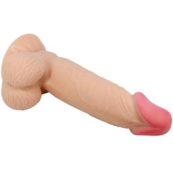 Realistické dildo s prísavkou Sliding Skin Series s posuvnou kožou 19,4 cm