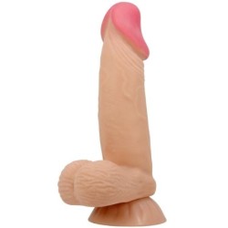 Realistyczne Dildo z Serii Sliding Skin z Przyssawką Przesuwna Skóra 19.4 Cm