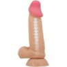 Realistyczne Dildo z Serii Sliding Skin z Przyssawką Przesuwna Skóra 19.4 Cm