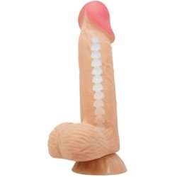 Sliding Skin Series Dildo Realístico Com Ventosa Pele Deslizante 20.6 Cm