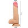 Realistické dildo s prísavkou Sliding Skin Series s posuvnou kožou 20,6 cm