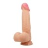 Sliding Skin Series Reālistisks Dildo Ar Piesūcekni Slīdoša Āda 21.8 Cm