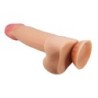 Série Sliding Skin Dildo Réaliste Avec Ventouse Peau Coulissante 21.8 Cm