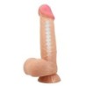 Sliding Skin Series Reālistisks Dildo Ar Piesūcekni Slīdoša Āda 21.8 Cm