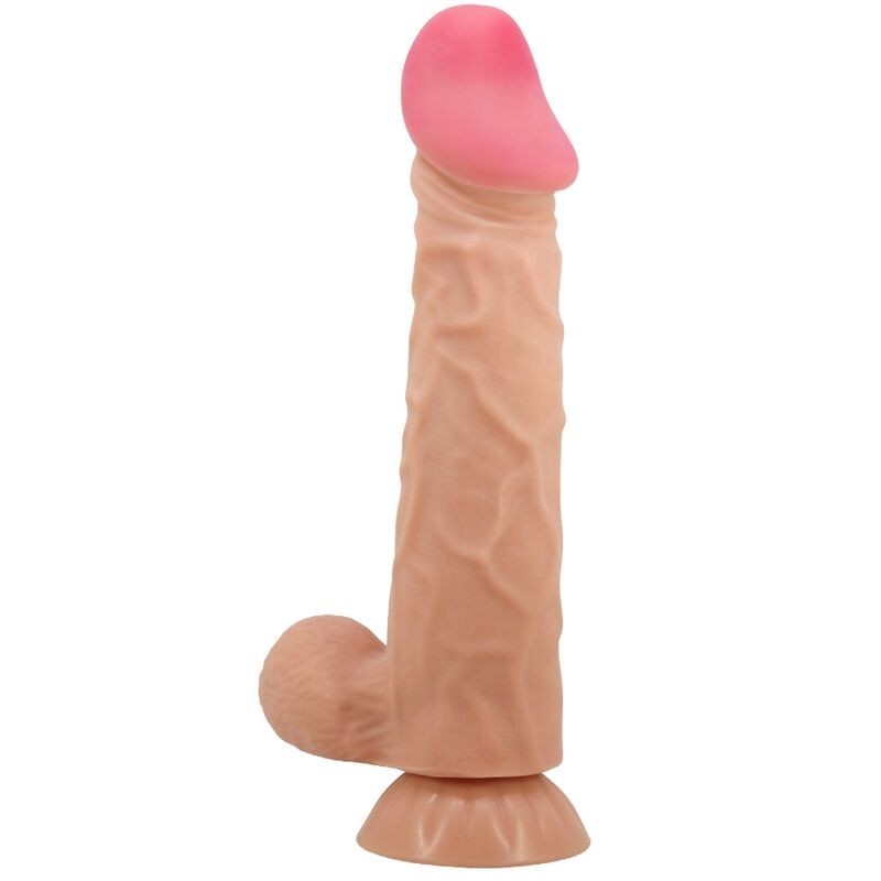 Sliding Skin Series Realistični Dildo s priseskom Drseča Koža 24 cm