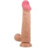 Sliding Skin Series Realistisk Dildo Med Sugekop Glidende Hud 24 Cm