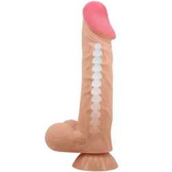 Série Sliding Skin Dildo Realístico Com Ventosa Pele Deslizante 24 Cm
