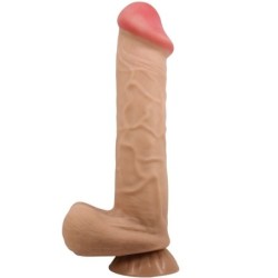 Sliding Skin Series Realistischer Dildo mit Saugnapf Gleithaut 26 cm