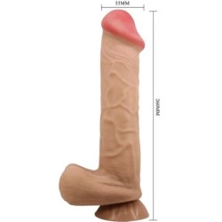 Sliding Skin Series Realistisk Dildo Med Sugpropp Glidande Hud 26 Cm
