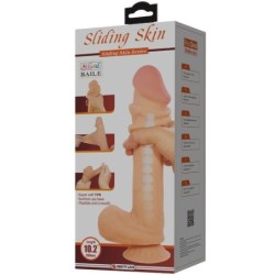 Sliding Skin Series Dildo Realístico Com Ventosa Pele Deslizante 26 Cm