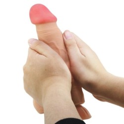 Sliding Skin Series Реалистичен Дилдо с Вендуза Плъзгаща се Кожа Дистанционно Управление Естествен 21.8 См