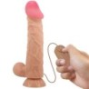 Sliding Skin Series Realistischer Dildo mit Saugnapf Gleitende Haut Fernbedienung Natur 24 cm