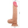 Sliding Skin Series Realistische Dildo met Zuignap Glijdende Huid Afstandsbediening Naturel 24 Cm