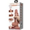 Sliding Skin Series Realistični Dildo s priseskom Drseča Koža Temnopolt 20,6 cm