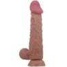 Série Sliding Skin Dildo Realístico Com Ventosa Pele Deslizante Moreno 24 Cm