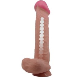 Sliding Skin Series Dildo Realístico Com Ventosa Pele Deslizante Moreno 26 Cm